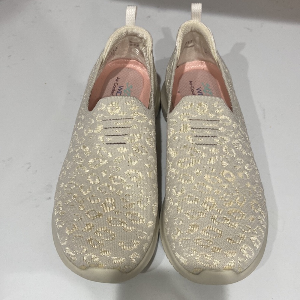 Sketchers wide fit air cooled memory foam womens 9 EUC cream animal print - Picture 5 of 11